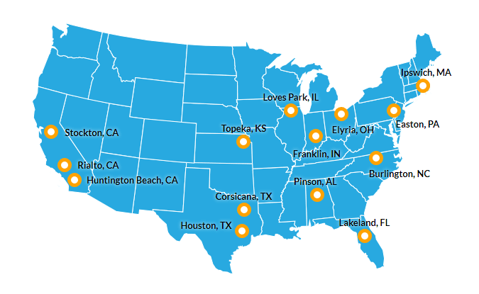 Locations | United Pipe & Steel