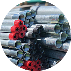 Bundled metal conduit stocked for wholesale electrical supply