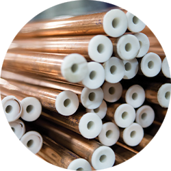 Bundled copper tube stocked for HVAC and refrigeration wholesale supply